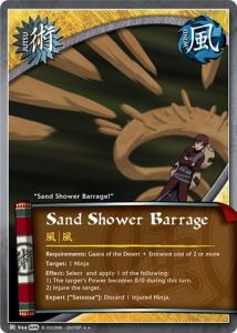 Sand Shower Barrage card artwork