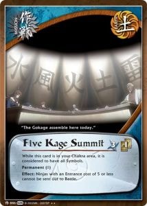 Five Kage Summit card artwork