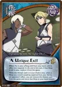A Unique Exit card artwork
