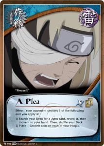 A Plea card artwork