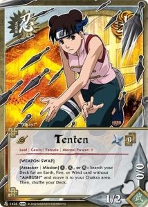 Tenten card artwork