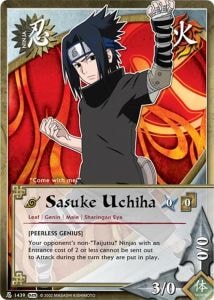 Sasuke Uchiha card artwork