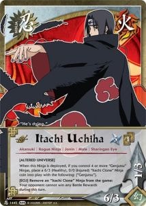 Itachi Uchiha card artwork