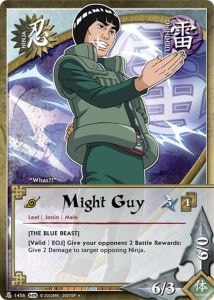 Might Guy card artwork