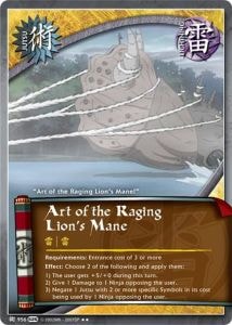 Art of the Raging Lion's Mane card artwork