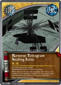 Reverse Tetragram Sealing Jutsu card artwork