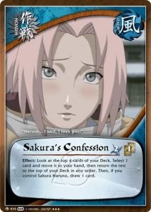 Sakura's Confession card artwork