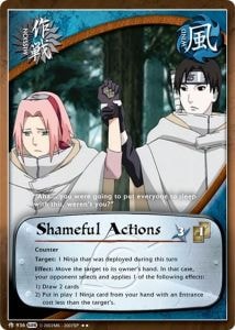 Shameful Actions card artwork