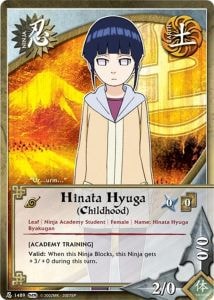 Hinata Hyuga (Childhood) card artwork