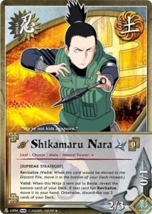 Shikamaru Nara card artwork