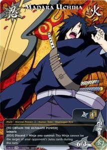 Madara Uchiha card artwork