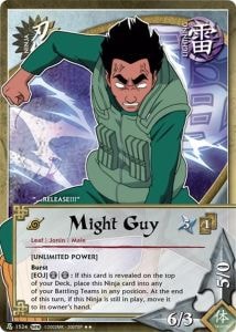 Might Guy card artwork