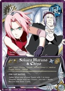 Sakura Haruno & Chiyo card artwork