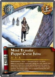 Mind Transfer, Puppet Curse Jutsu card artwork