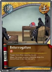 Interrogation card artwork