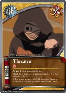 Threaten card artwork