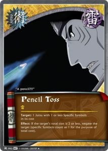 Pencil Toss card artwork