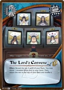 The Lords Convene card artwork