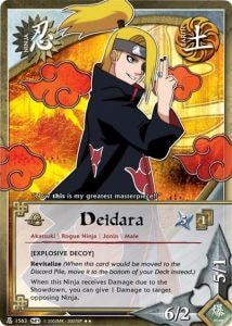 Deidara card artwork