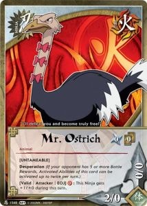Mr. Ostrich card artwork