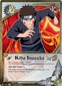 Kiba Inuzuka card artwork