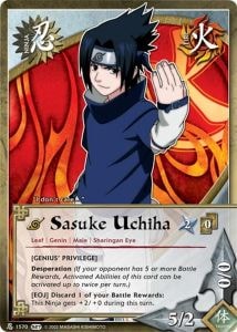 Sasuke Uchiha card artwork
