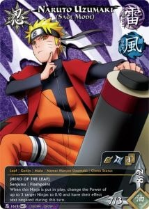 Naruto Uzumaki (Sage Mode) card artwork