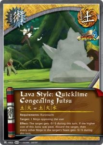 Lava Style: Quicklime Congealing Jutsu card artwork