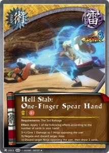 Hell Stab: One-Finger Spear Hand card artwork