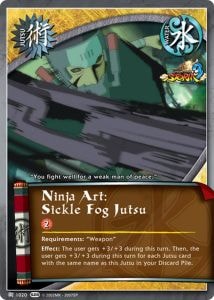 Ninja Art: Sickle Fog Jutsu card artwork