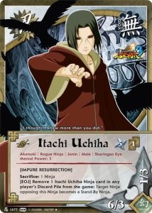 Itachi Uchiha card artwork