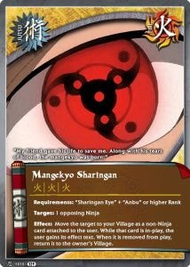 Mangekyo Sharingan card artwork