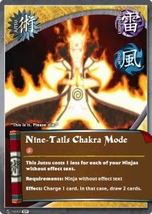 Nine-Tails Chakra Mode card artwork