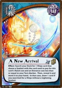A New Arrival card artwork
