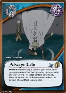 Always Late card artwork