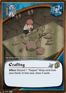 Crafting card artwork