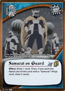 Samurai on Guard card artwork