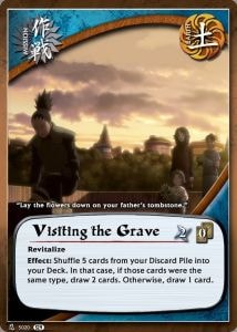 Visting the Grave card artwork