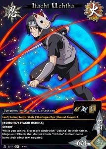 Itachi Uchiha card artwork
