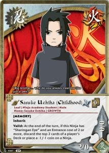 Sasuke Uchiha (Childhood) card artwork