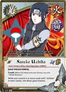 Sasuke Uchiha card artwork