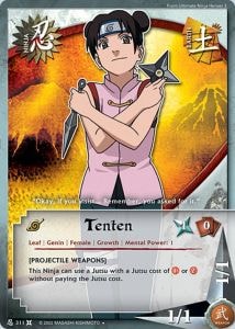 Tenten card artwork