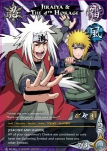 The Fourth Hokage & Jiraiya card artwork