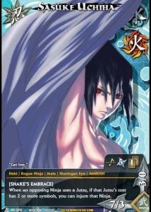 Sasuke Uchiha card artwork