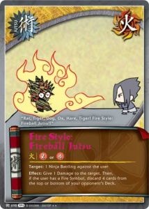 Fire Style: Fireball Jutsu card artwork