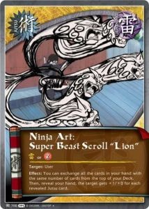 Ninja Art: Super Beast Scroll 'Lion' card artwork