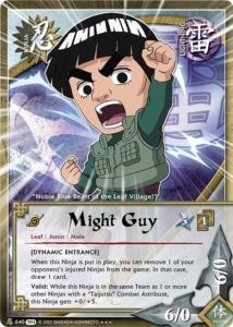 Might Guy card artwork