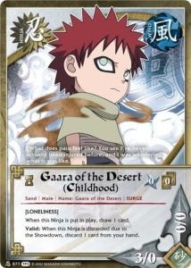 Gaara of the Desert (Childhood) card artwork