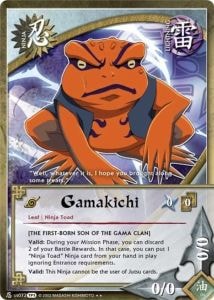 Gamakichi card artwork