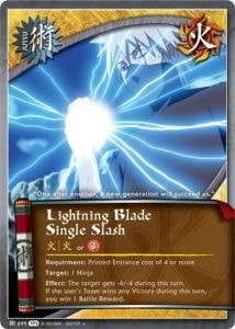 Lightning Blade Single Slash card artwork
